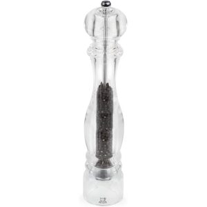 Peugeot Nancy Pepper Mill Acrylic, 15-Inch, Clear