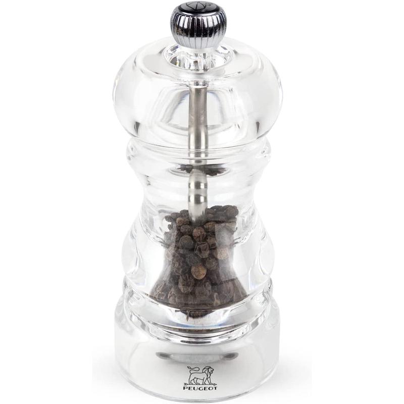 Peugeot Nancy Pepper Mill Acrylic, 5-Inch, Clear