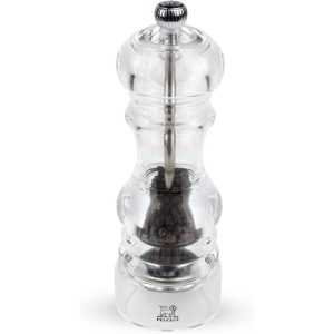 Peugeot Nancy Pepper Mill Acrylic, 7-Inch, Clear