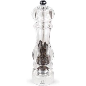 Peugeot Nancy Pepper Mill Acrylic, 9-Inch, Clear