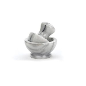 RSVP White Marble Spice Grinder Set