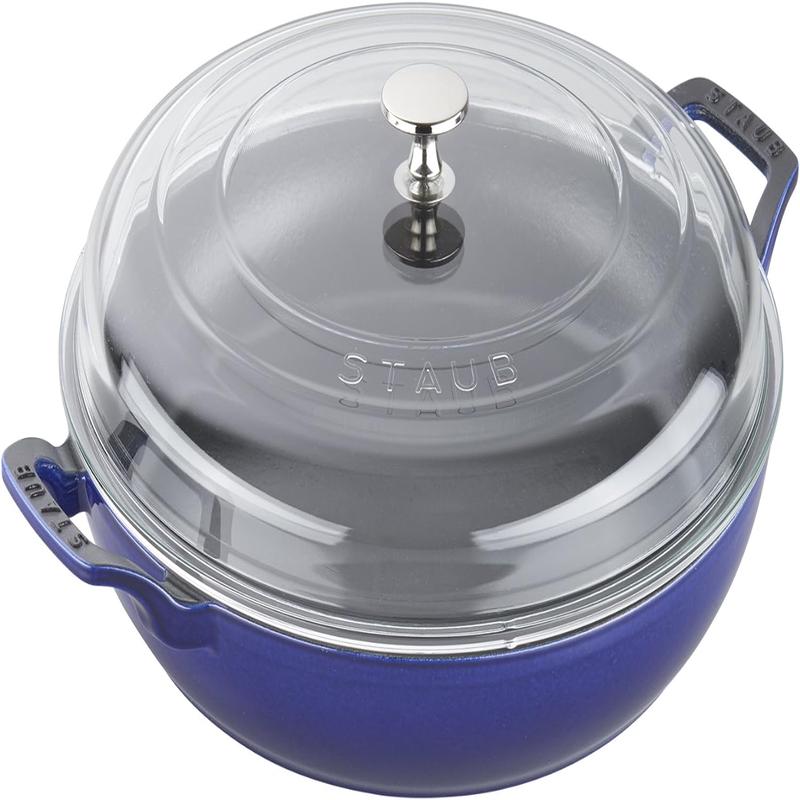 Staub Cast Iron 3.5-qt Braiser with Glass Lid