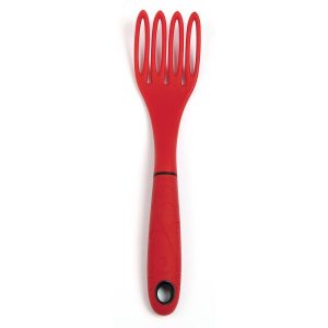 Norpro Grip-EZ Fiskie Fork and Whisk Combo Kitchen Tool, Red