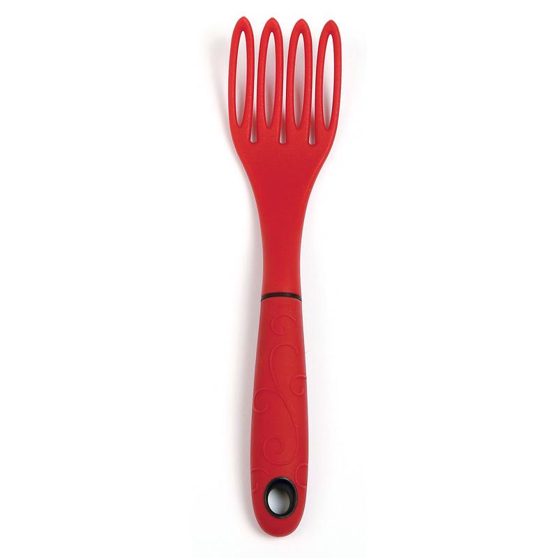 Norpro Grip-EZ Fiskie Fork and Whisk Combo Kitchen Tool, Red