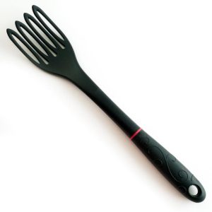 Norpro Grip-EZ Jumbo Fiskie Fork and Whisk Combo Kitchen Tool, 11-Inch, Black