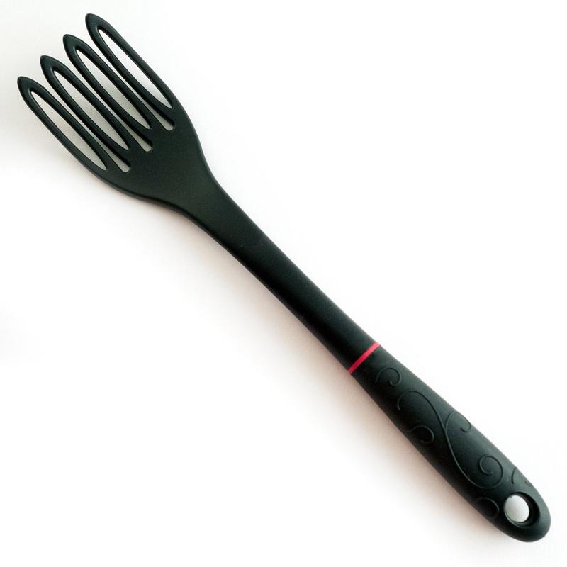 Norpro Grip-EZ Jumbo Fiskie Fork and Whisk Combo Kitchen Tool, 11-Inch, Black