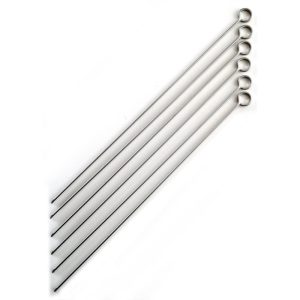 Norpro Stainless Steel 14-Inch Barbeque Skewers, Set of 6