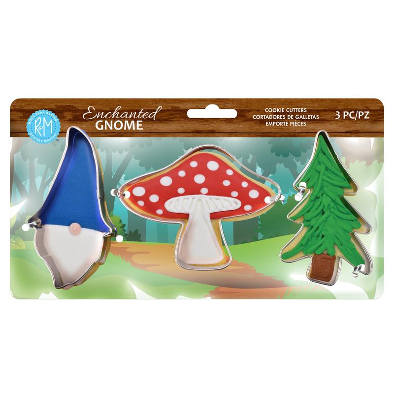 R&M International 3 Piece Enchanted Gnome Cookie Cutter Set