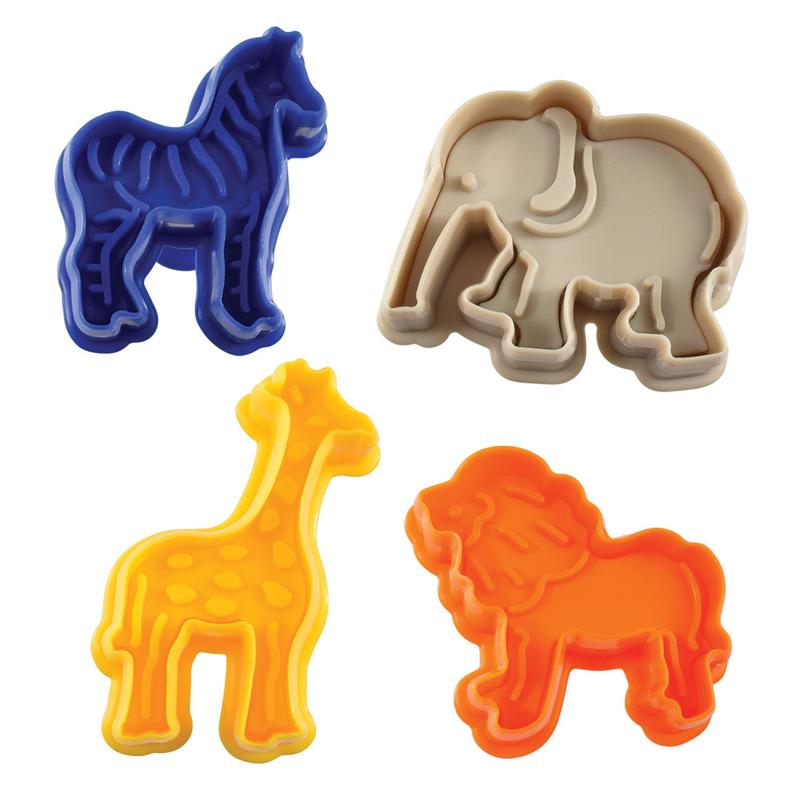 R&M International 4 Piece Animal Cookie Stamper Set, 2-Inch
