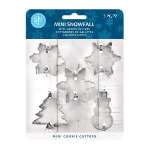 R&M International 5 Piece Mini Snowfall Cookie Cutter Set