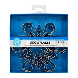 R&M International 8 Piece Snowflake Cookie Cutter Set