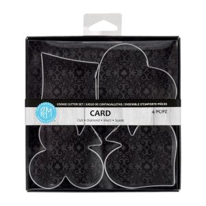 R&M International Casino Playing Card Theme 4 Piece Cookie Cutter Set