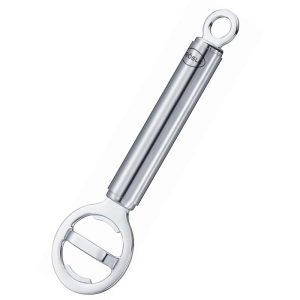 Rosle 6.5-Inch Stainless Steel Bottle Opener  Round Handle Bar Tool for Crown Caps