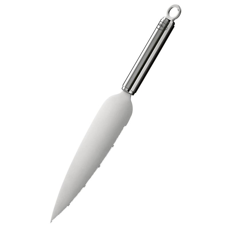 Rosle Stainless Steel Serrated Pie Server with Ergonomic Handle