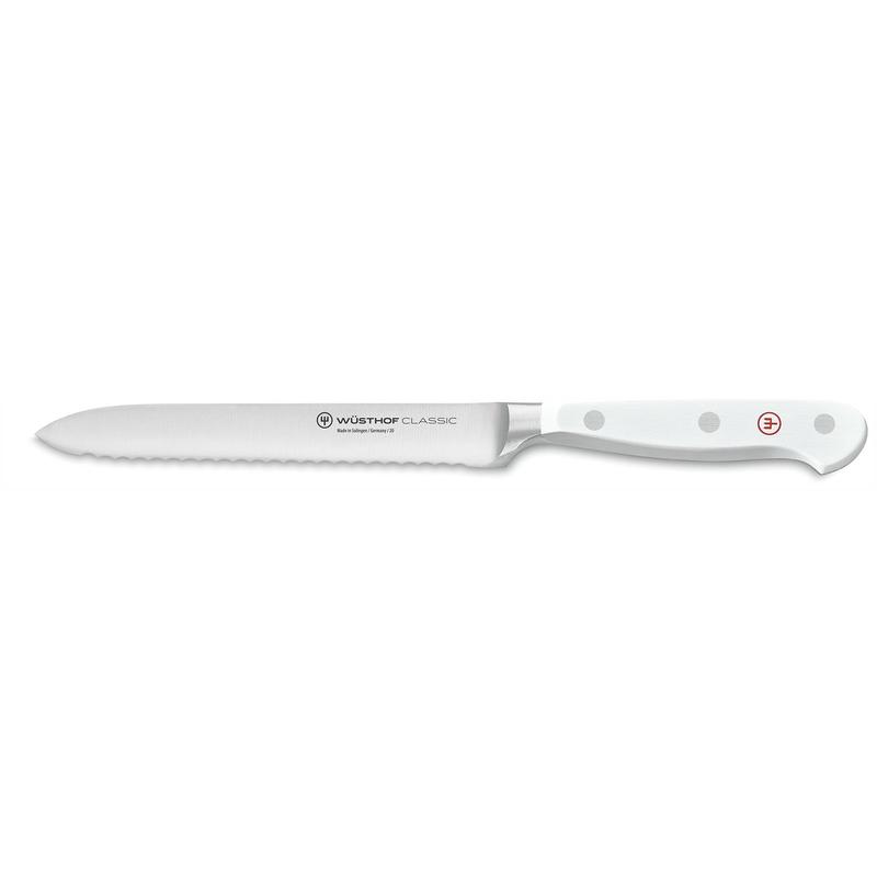 Wusthof Classic White 5 Inch Serrated Knife