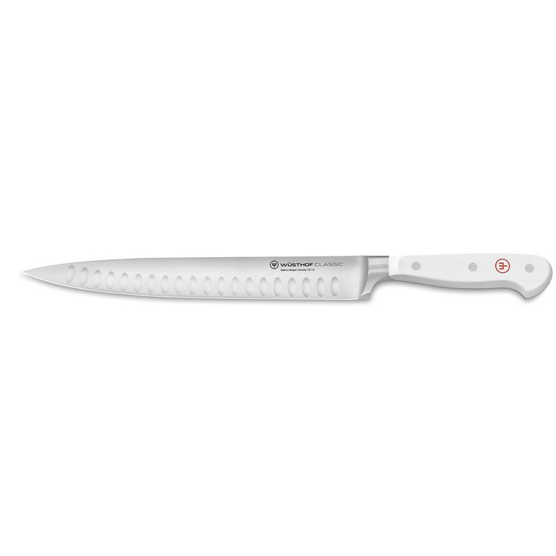 Wusthof Classic White 9 Inch Carving Knife, Hollow Edge