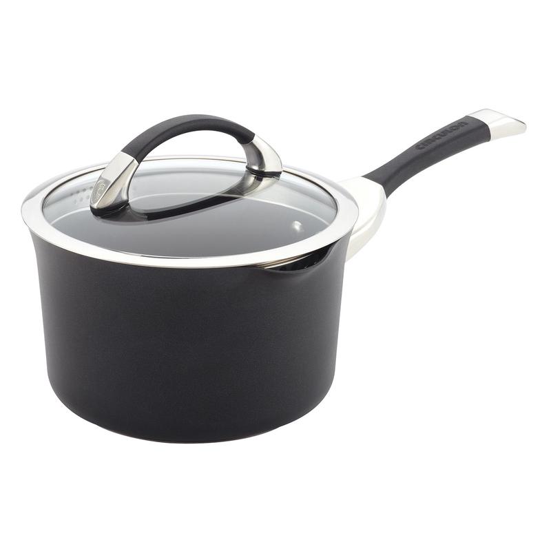 Circulon Symmetry 3.5 qt. Covered Straining Saucepan