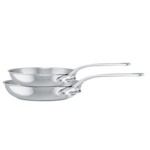 Mauviel MCook 5-Ply 2-Piece Frying Pan Set, 7.9-Inch & 10.2-Inch