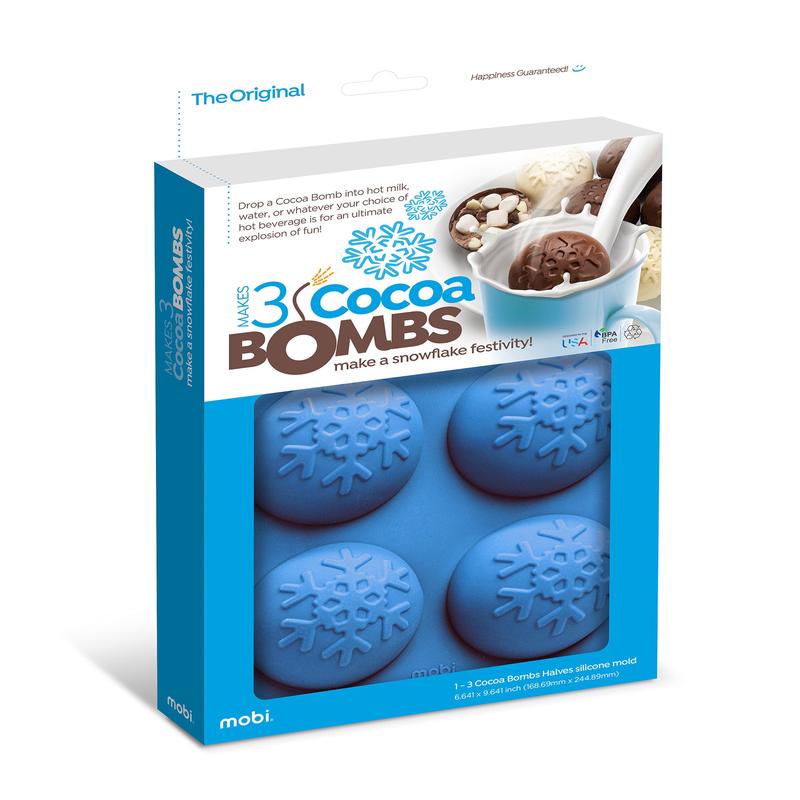 Mobi Hot Chocolate Silicone Cocoa Bombs Molds, Snowflake