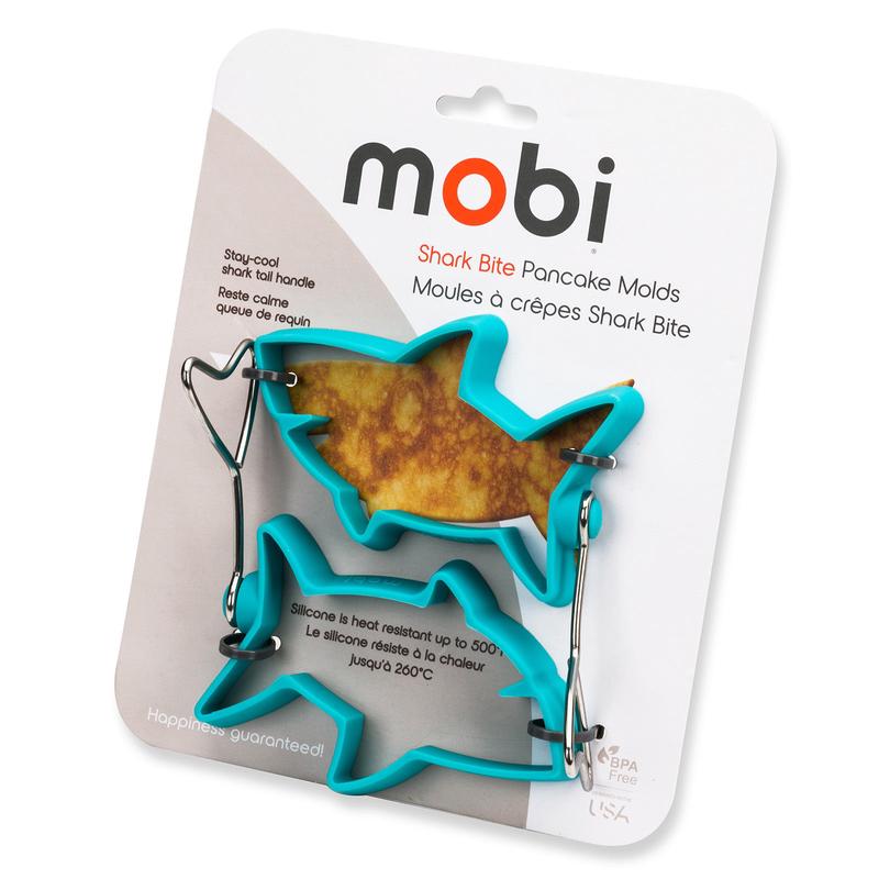Mobi Shark Bite Silicone Pancake and Egg Molds, set of 2