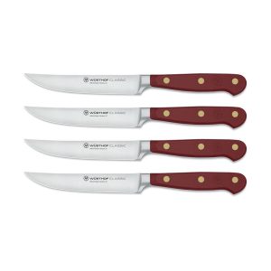Wusthof Classic 4 Piece Steak Knife Set, Tasty Sumac