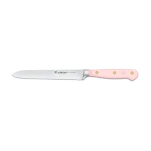 Wusthof Classic 5-Inch Serrated Utility Knife, Pink Sea Salt