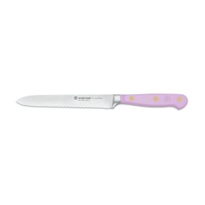 Wusthof Classic 5-Inch Serrated Utility Knife, Purple Yam
