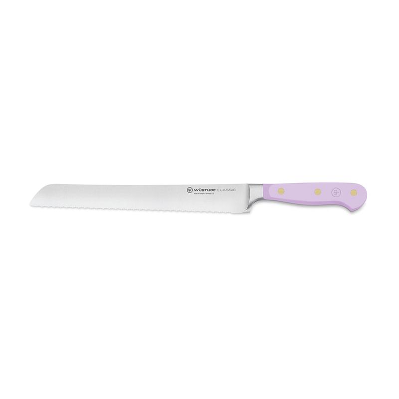 Wusthof Classic 9-Inch Double Serrated Bread Knife, Purple Yam