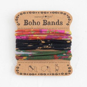 Natural Life Boho Bands Pink Black Green