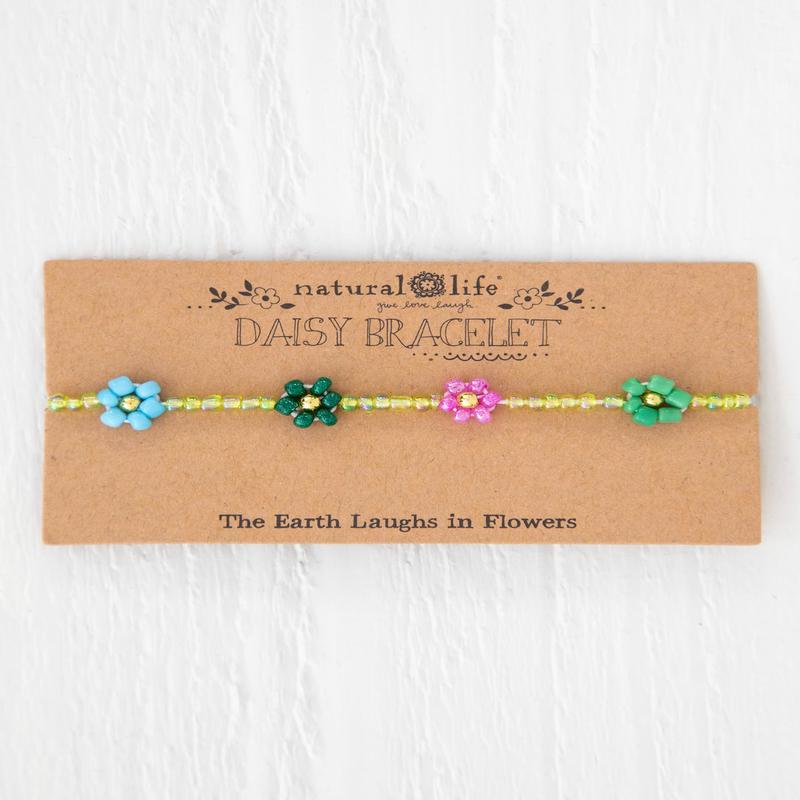 Natural Life Daisy Bracelet Green Turquoise