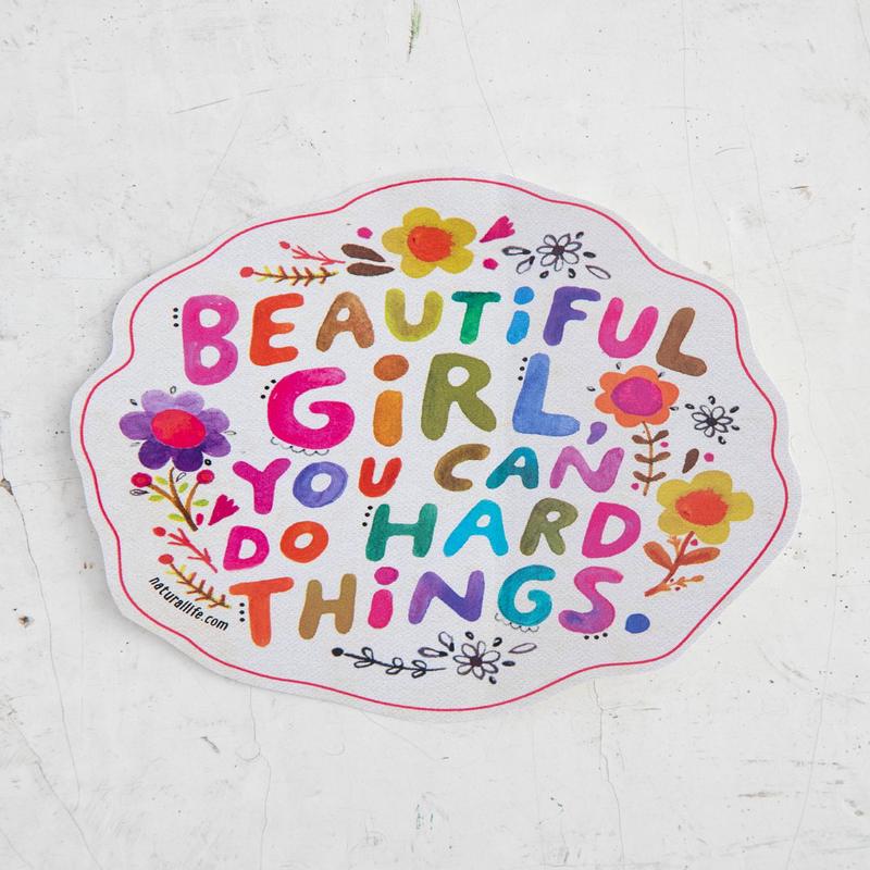 Natural Life Sticker Beautiful Girl