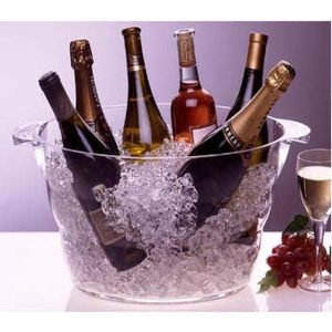 Prodyne Acrylic Big Oval Party Wine Beer Ice Tub Bucket