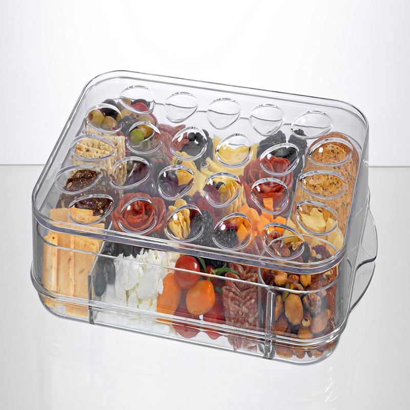 Prodyne Charcuterie On Ice & Deviled Eggs On Ice Platter 2 Piece Serving Set