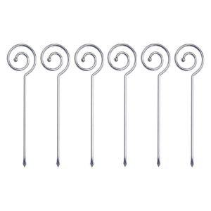 Prodyne Spiral Stainless Steel Martini Picks, Set of 6