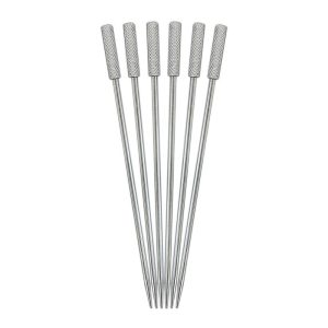 Prodyne Stainless Steel Classic Cocktail Picks, Set of 6