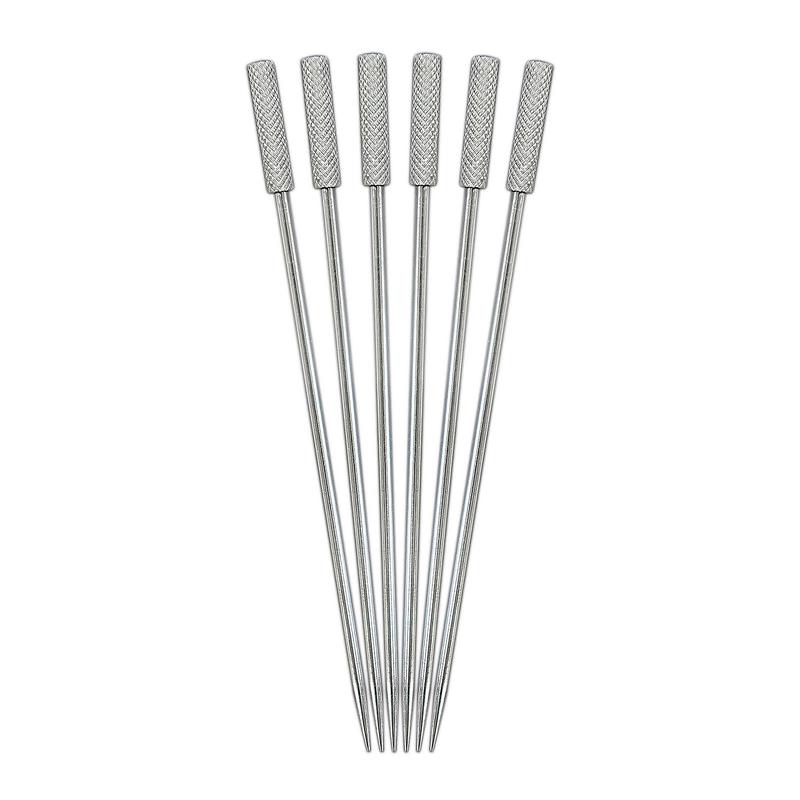 Prodyne Stainless Steel Classic Cocktail Picks, Set of 6