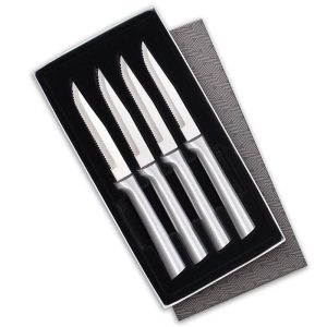 Rada 4 Piece Serrated Steak Knife Set with Gift Box