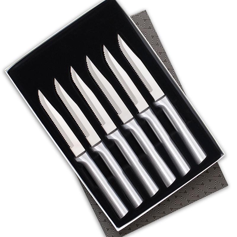 Rada 6 Piece Serrated Steak Knives Set with Gift Box
