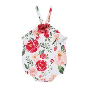 Mudpie Baby Peony Girl's Swimsuit 3T