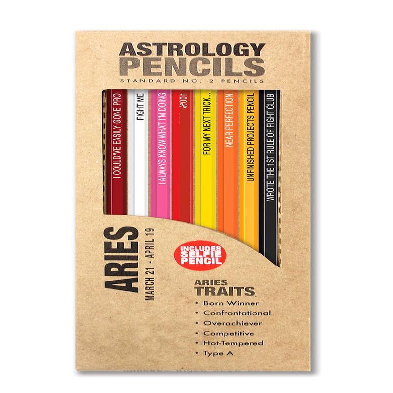 Whiskey River Astrology Pencils Aries
