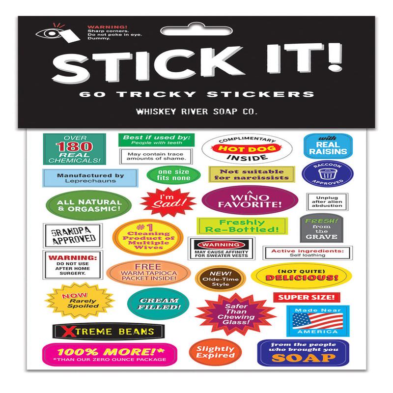 Whiskey River Stick It Tricky Stickers