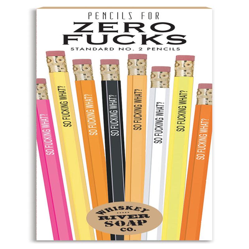 Whiskey River Zero Fucks Pencils