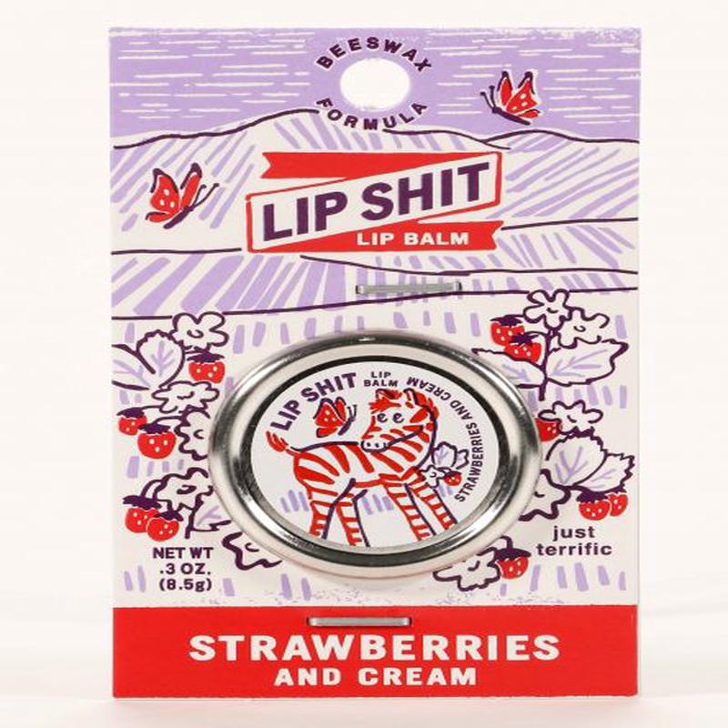 BQ LIP SHIT LIP BALM-STRAWBERRIES AND CREAM