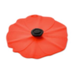 Charles Viancin Small Silicone Poppy Drink Cover set of 2 RED