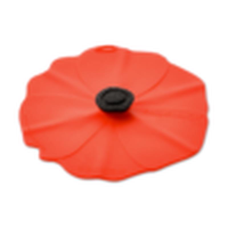 Charles Viancin Small Silicone Poppy Drink Cover set of 2 RED