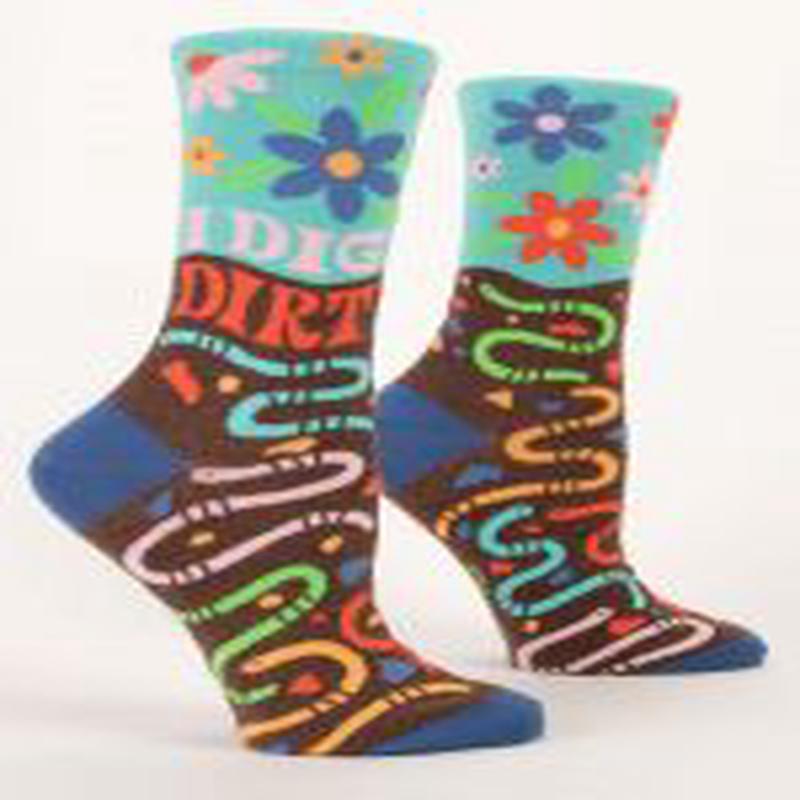 BQ I Dig Dirt Crew Socks