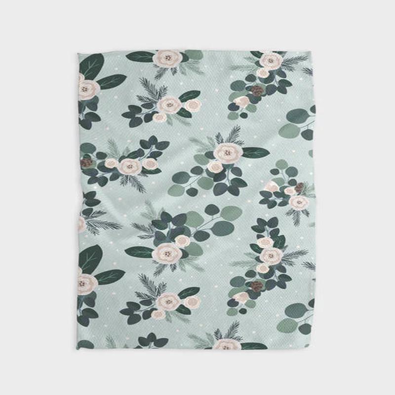 Geometry Country Winter Kitchen Tea Towel