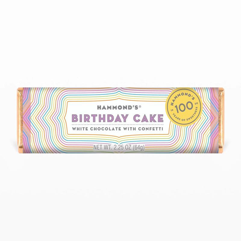 HC Birthday Cake White Chocolate & Confetti Chocolate Bar