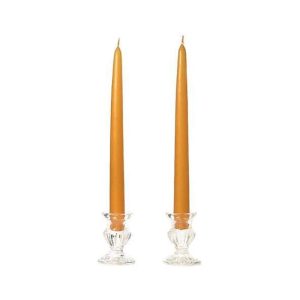 Jande's 12 Kiri Taper Candle Curry Mustard