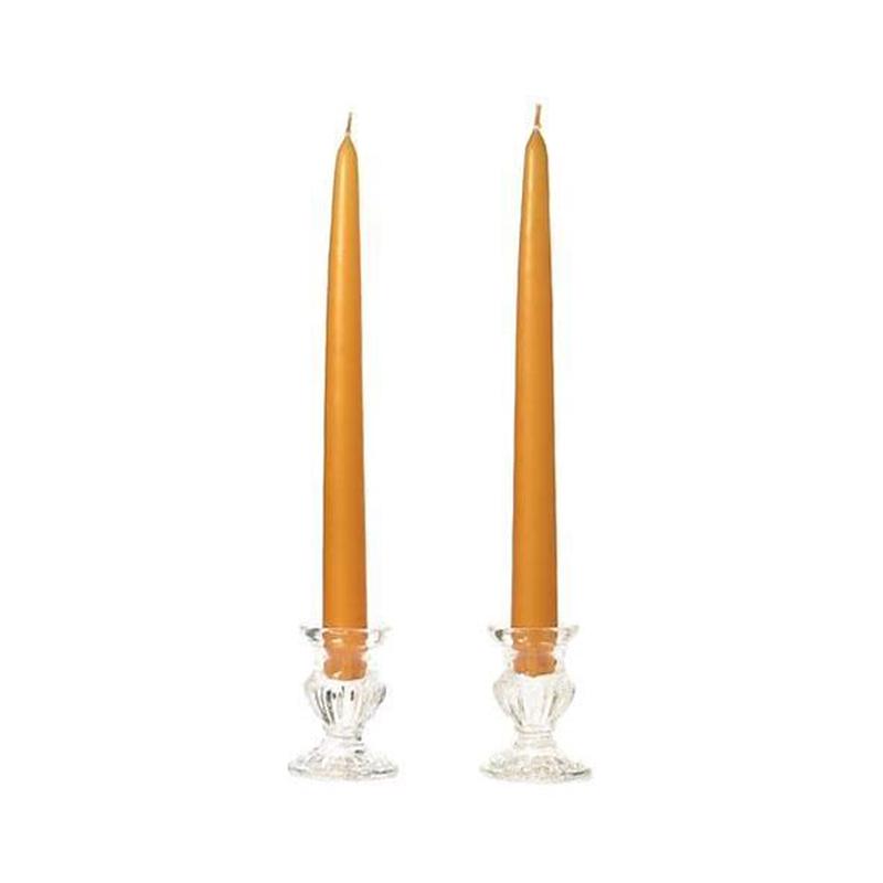 Jande's 12 Kiri Taper Candle Curry Mustard